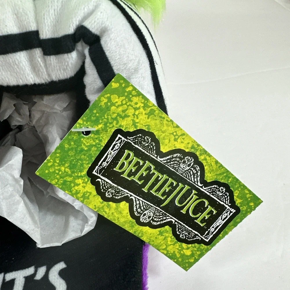 Ground Up Beetle Juice Lydia Deetz Plush‎ Character Slippers Kids 9/10